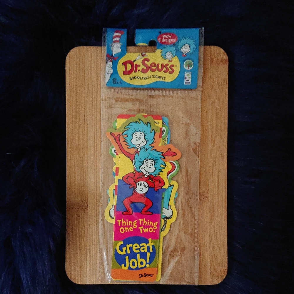 Dr. Seuss Colorful Thing One and Thing Two Bookmarks